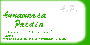 annamaria paldia business card